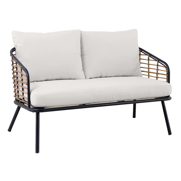 Chelsea Black-Natural Loveseat