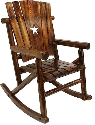 Char-Log Rocking Chair w/ Star