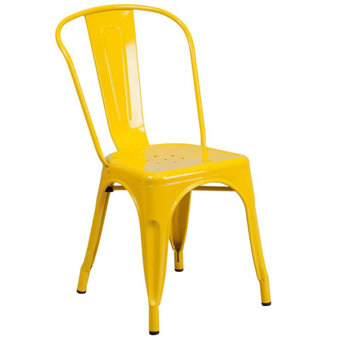 Yellow Metal Chair