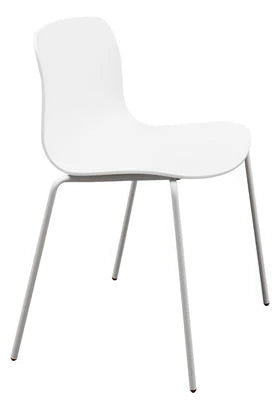 White Square Back Chair