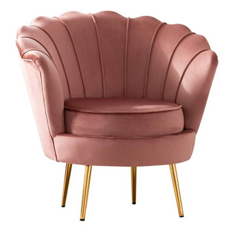 Blush Velvet Barrel Chair
