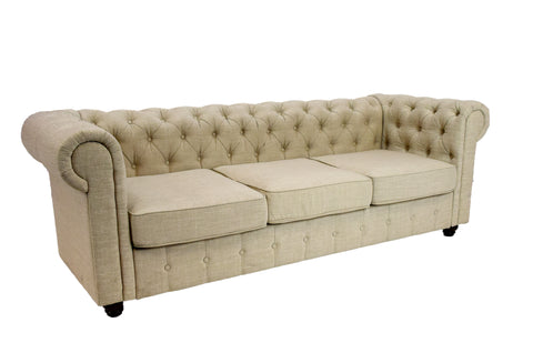 Chesterfield Vintage Sofa (Almond)