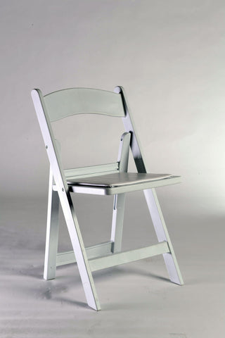 Folding White Resin Chair