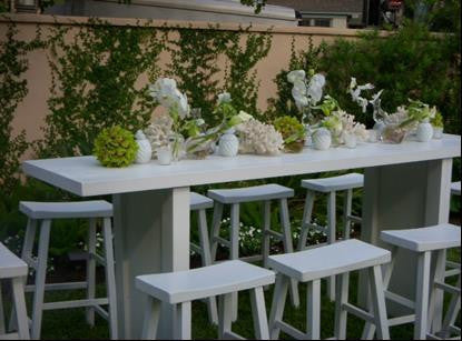 Communal White 8' Table