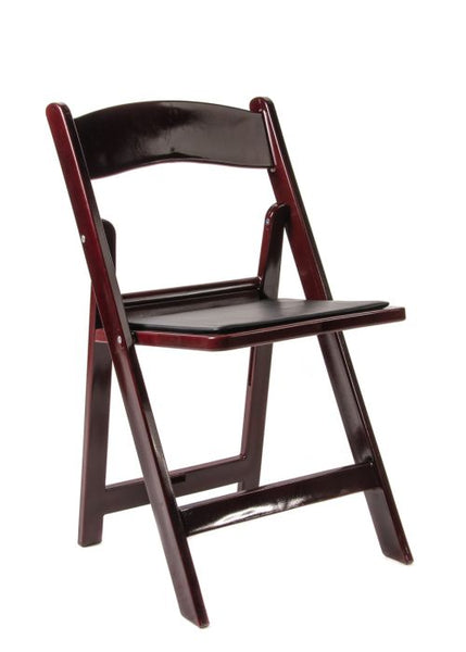 Folding Mahogany Resin Chair